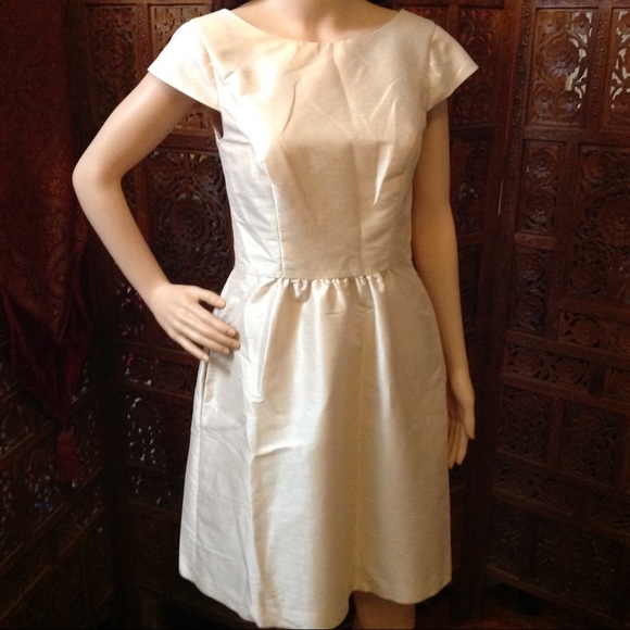 Alfred Sung Champagne dress, size 8 with pockets! - Picture 1 of 8